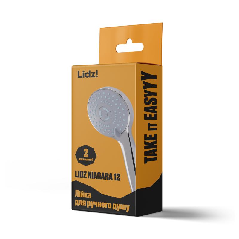 Лійка для ручного душу Лейки Lidz Niagara 12 98 мм округла LDNIA12CRM35443 Chrome — фото 5