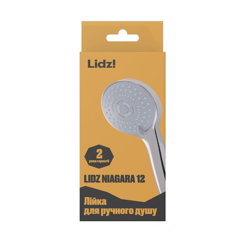 Лійка для ручного душу Лейки Lidz Niagara 12 98 мм округла LDNIA12CRM35443 Chrome — фото 6