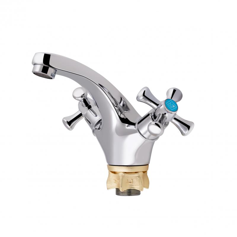 Змішувач для раковини Lidz Lamb 161F двохвентильний LDLAM161FCRM35446 Chrome — фото 3