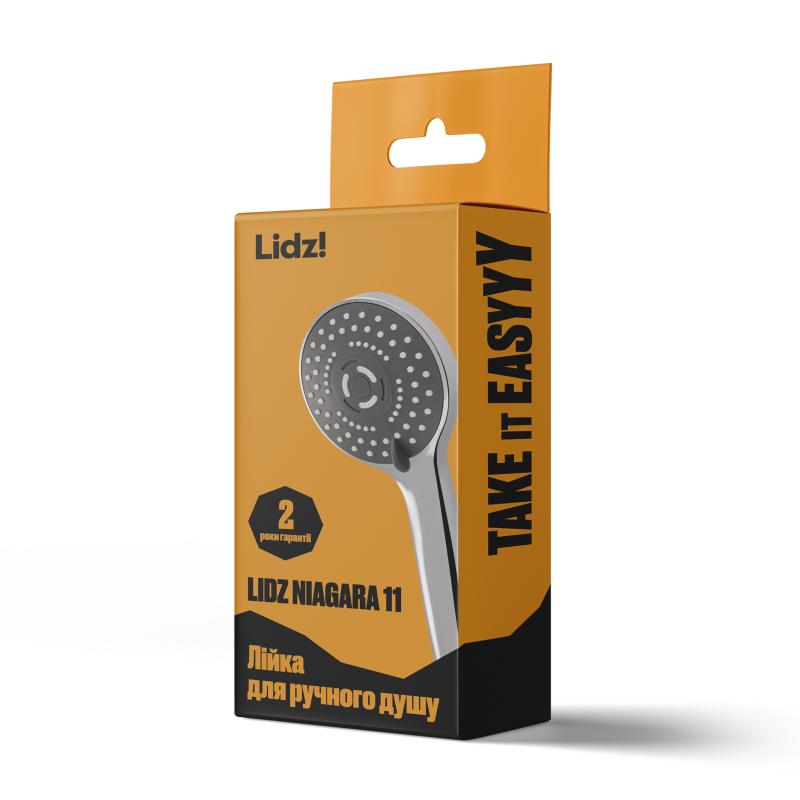 Лійка для ручного душу Лейки Lidz Niagara 11 98 мм округла LDNIA11CRM35464 Chrome — фото 5