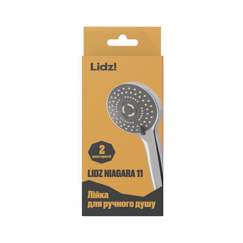 Лійка для ручного душу Лейки Lidz Niagara 11 98 мм округла LDNIA11CRM35464 Chrome — фото 6