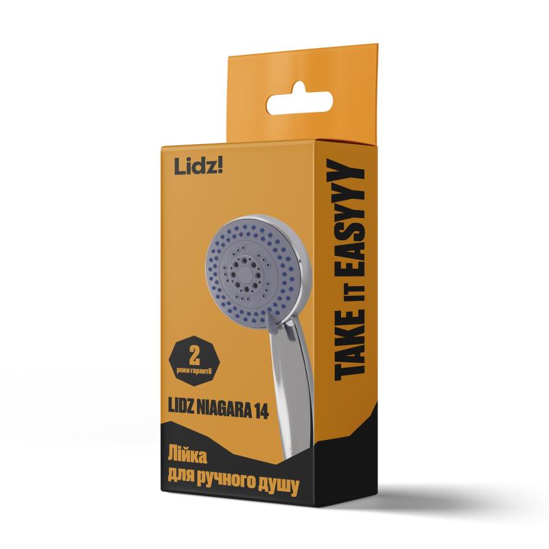 Лійка для ручного душу Лейки Lidz Niagara 14 95 мм округла LDNIA14CRM35465 Chrome — фото 5