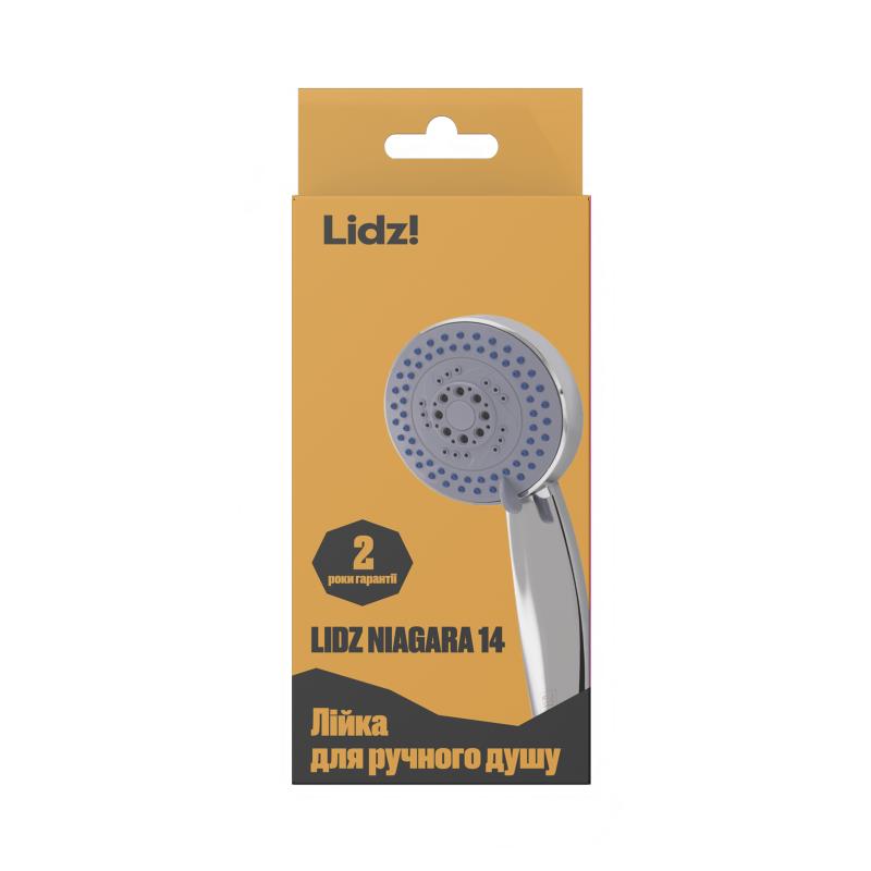 Лійка для ручного душу Лейки Lidz Niagara 14 95 мм округла LDNIA14CRM35465 Chrome — фото 6