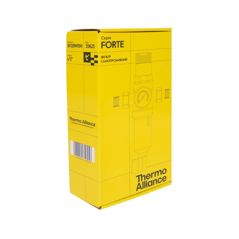 Фільтр самопромивний Thermo Alliance Forte 1/2 "з редуктором для горячої води SF128W15H — фото 8