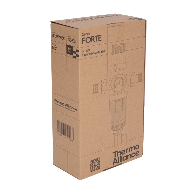Фільтр самопромивний Thermo Alliance Forte 1/2 "з редуктором для холодної води SF128W15C — фото 8