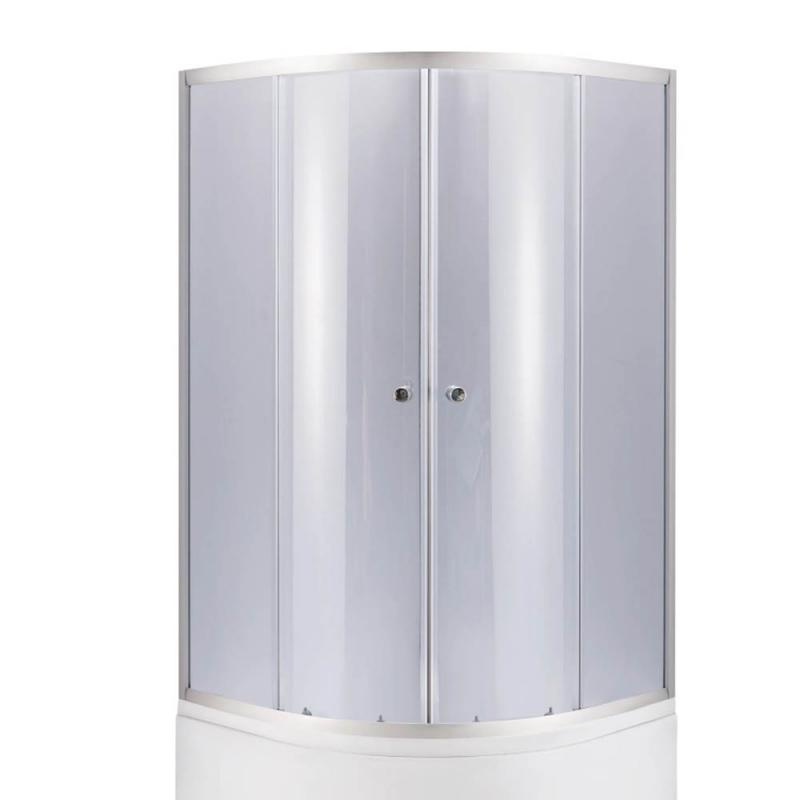 Lidz 4мм фіксоване скло тоноване Gray ŁATWA SC80x80.HIGH.GR