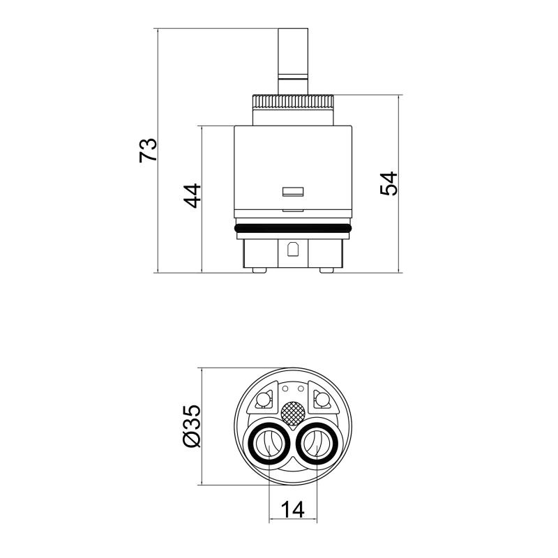 Картридж для змішувача Lidz Repair 35N (k35) LDREP35N35778 — фото 2