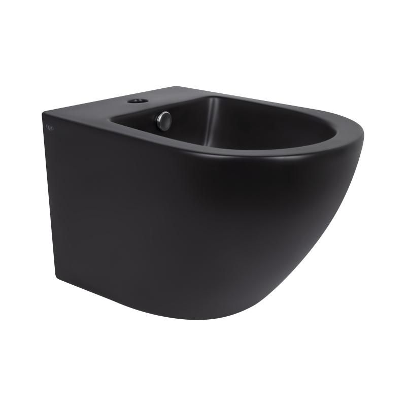 Біде підвісне Qtap Robin 495х370х325 Matt black QT1355046FMB Біде підвісне Qtap Robin 495х370х325 Matt black QT1355046FMB