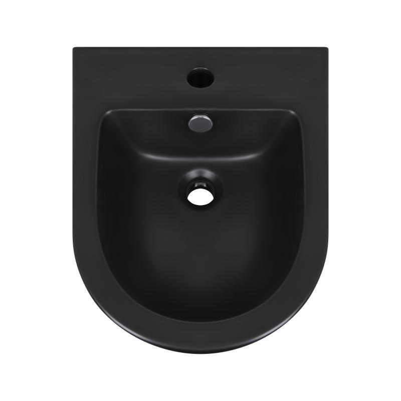 Біде підвісне Qtap Robin 495х370х325 Matt black QT1355046FMB — фото 7