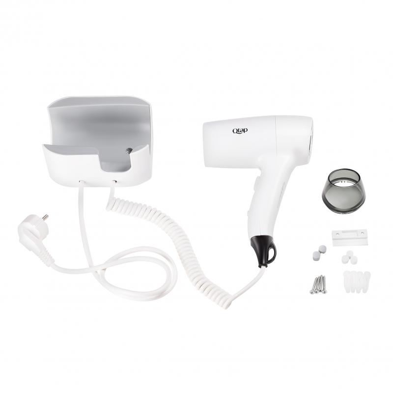 Фен із тримачем Qtap Pohodli 1200 Вт QTF1200ROP White (Pobut) — фото 6