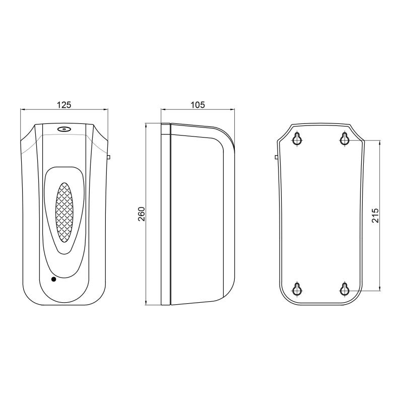 Дезінфектор Qtap Pohodli 6V безконтактний DZ600WP White (Dezinfektor) — фото 2