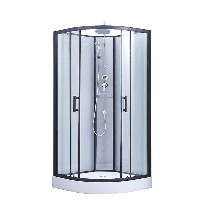 Lidz 5мм фіксоване прозоре скло MAJĄTEK SB90x90.LOW.TR