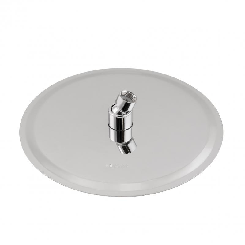 Лійка для верхнього душу Лейки Lidz Лейка 125 245 мм округла LDNIA125NKS37518 Chrome — фото 3