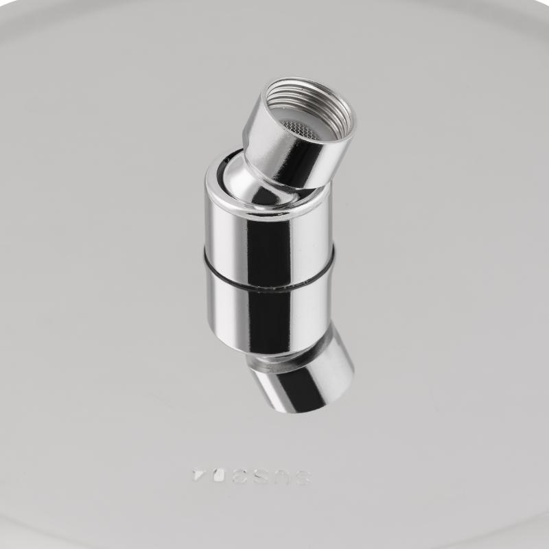 Лійка для верхнього душу Лейки Lidz Лейка 125 245 мм округла LDNIA125NKS37518 Chrome — фото 4