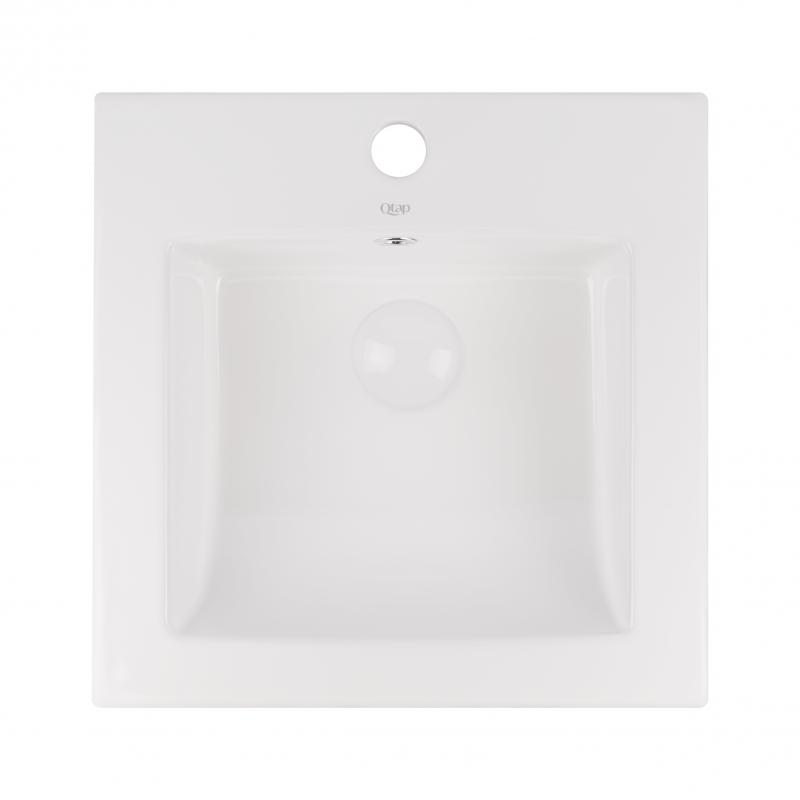 Раковина Qtap Stork 420x420x170 White з донним клапаном QT15116037W