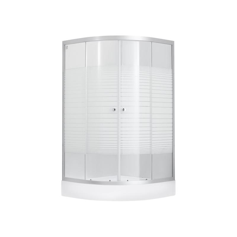 Lidz 4мм фіксоване скло з малюнком Linie WIEŻA SC80x80.LOW.L