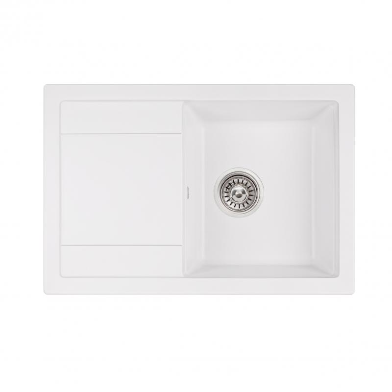 Кухонна мийка Qtap CS 7449 White (QT7449WHI650)