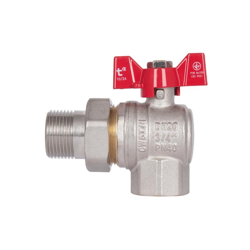 Кран кульовий "Американка" Thermo Alliance Standart кутовий 3/4" ВЗ SD222W20 — фото 4