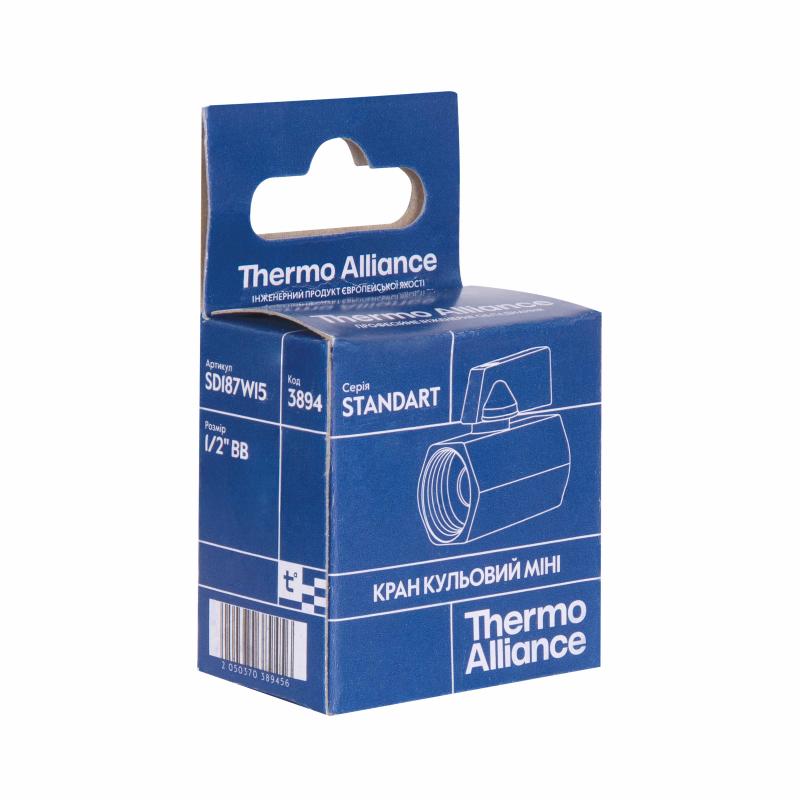 Кран кульовий Thermo Alliance Standart "Mini" 1/2" ВР SD187W15 — фото 9
