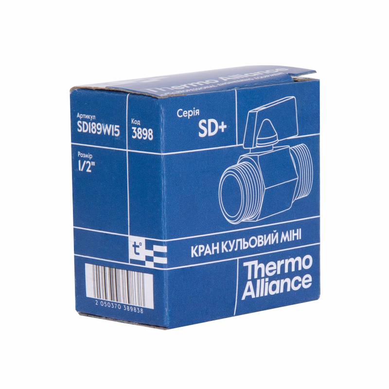 Кран кульовий Thermo Alliance Standart "Mini" 1/2" ЗР SD189W15 — фото 9