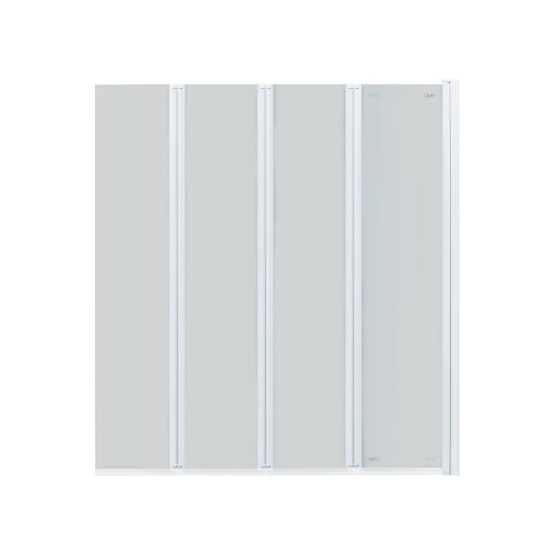 Штора на ванну Qtap Gemini WHI401214RP6 скло Pear 6 мм, 120x140 см