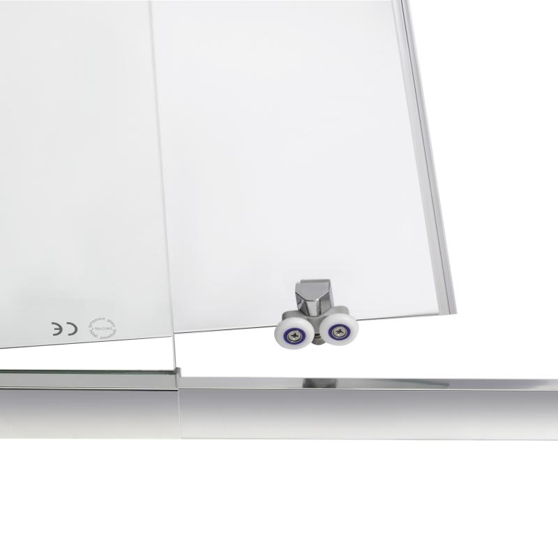 Душові двері в нішу Qtap Taurus CRM201-11.C6 110-120x200 см, скло Clear 6 мм, покриття CalcLess — фото 7