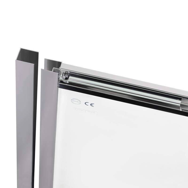 Душові двері в нішу Qtap Taurus CRM2012-13.C6 120-130x200 см, скло Clear 6 мм, покриття CalcLess — фото 4