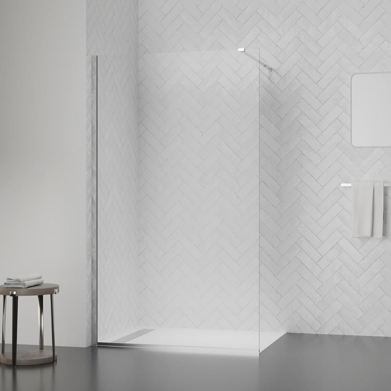 Душова перегородка Qtap Walk-In Standard CRM209.C8 90х200 см, скло Clear 8 мм, покриття CalcLess — фото 6