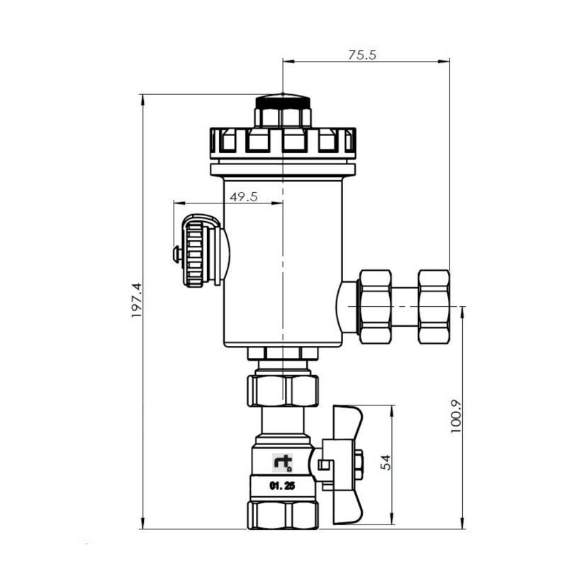 Фільтр з магнітом Thermo Alliance Standart 3/4" SF129W20 — фото 2