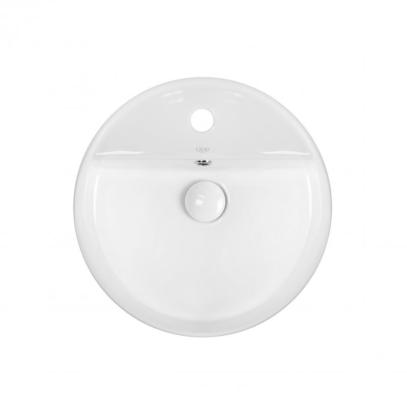 Раковина-чаша Qtap Swan 420х420х145 White з донним клапаном QT1611A051TW
