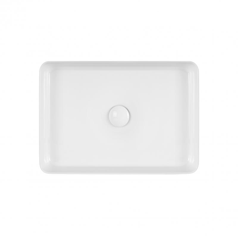 Раковина-чаша Qtap Tern 500х350х145 White з донним клапаном QT1711A055W