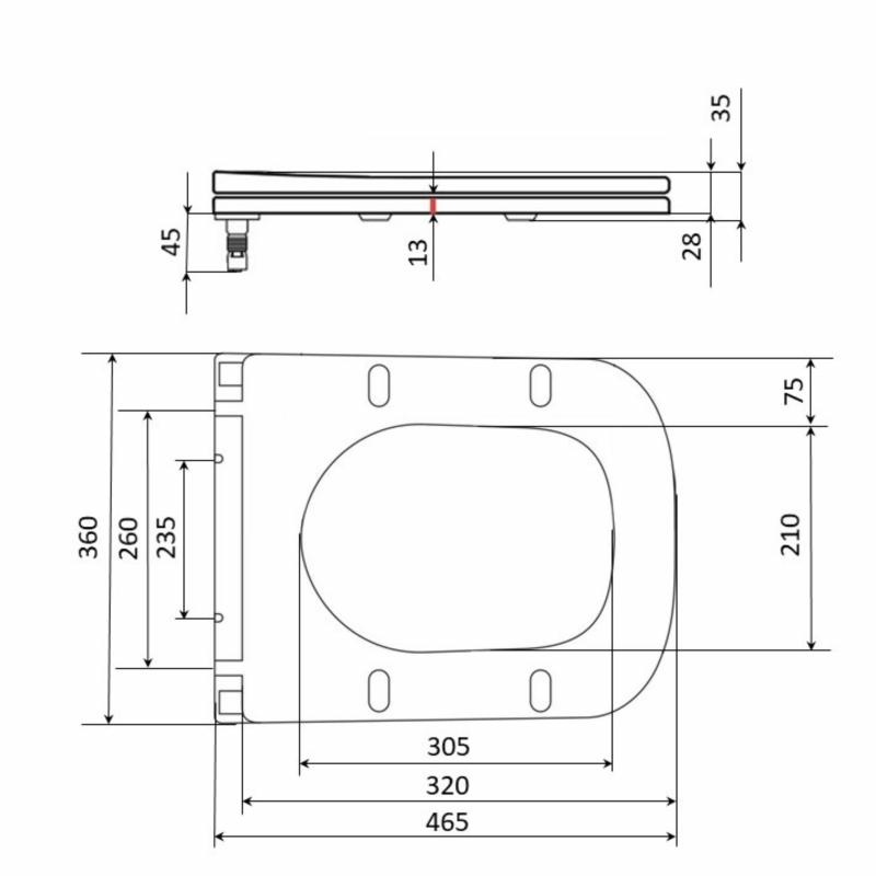 Сидіння для унітаза Qtap (Tern) з мікроліфтом Slim QT99HXU10W — фото 2