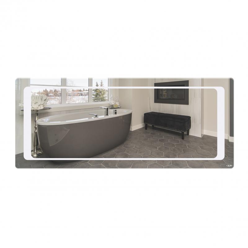 Дзеркало Qtap Leo 1200х500 з LED-підсвічуванням кнопковий перемикач, QT117814276080W
