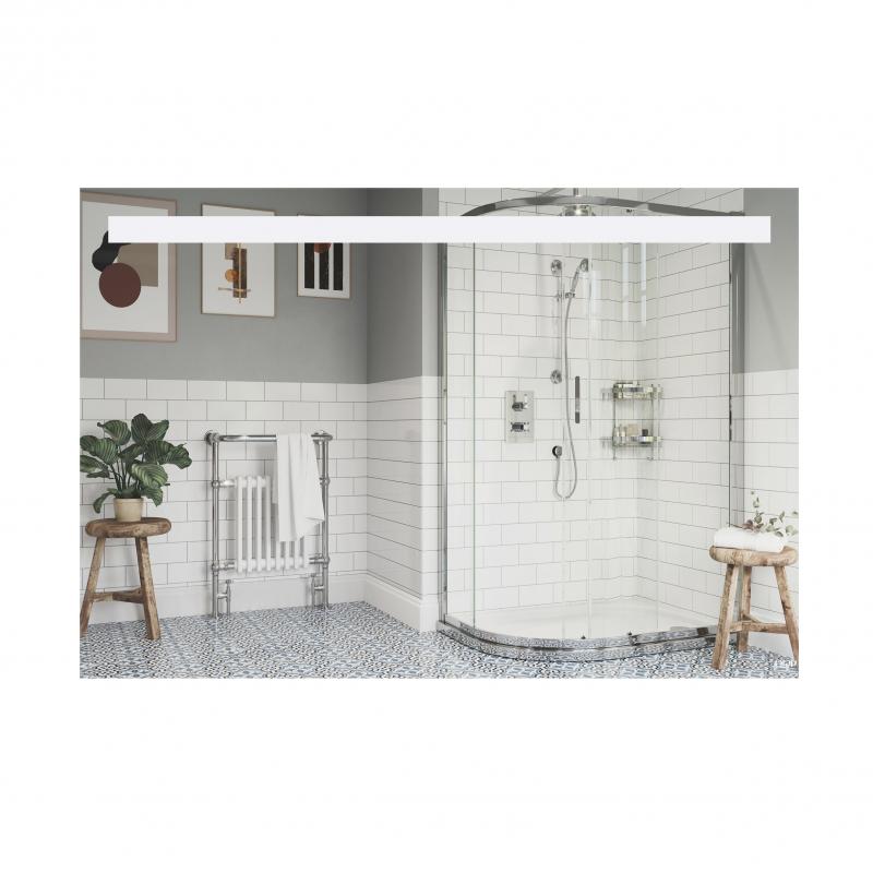 Дзеркало Qtap Mideya Modern 1000х700 з LED-підсвічуванням кнопковий перемикач, QT2078141470100W