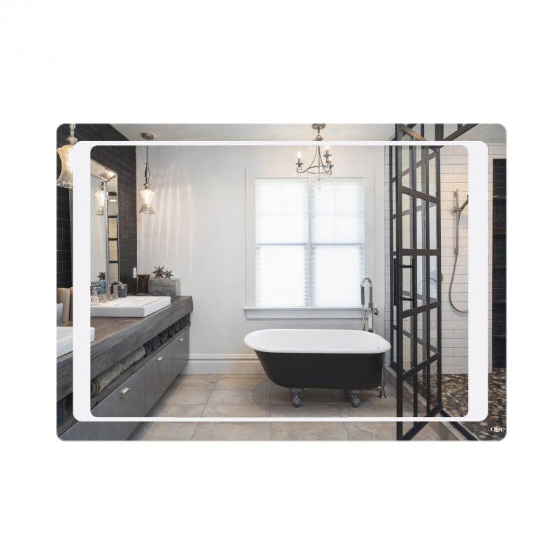 Дзеркало Qtap Leo 1000х700 з LED-підсвічуванням кнопковий перемикач, QT1178120870120W