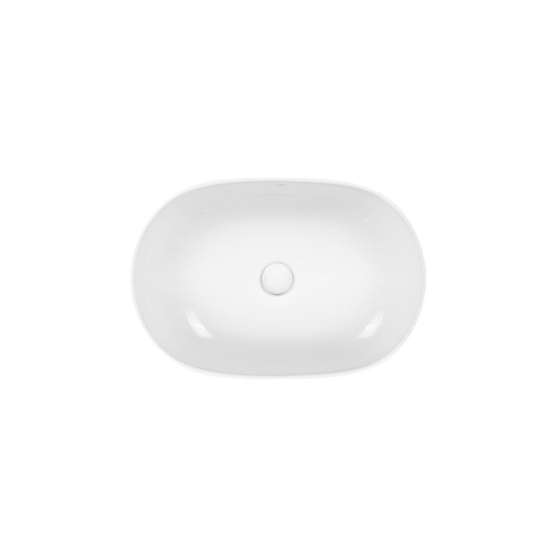 Раковина-чаша Qtap Cardinal 600х400х145 White з донним клапаном QT04117060IW