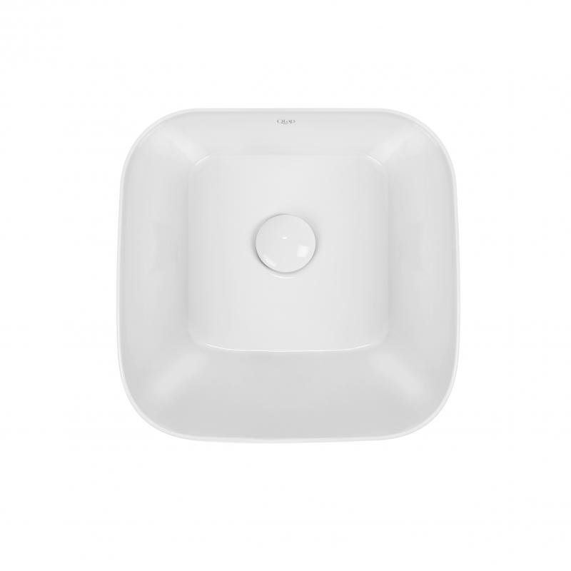 Раковина-чаша Qtap Scorpio 350х390х120 White з донним клапаном QT14112241W