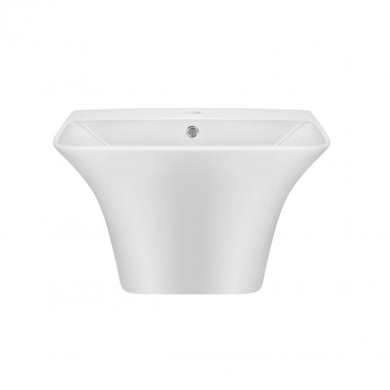 Раковина підвісна моноблок Qtap Crow 600х430х385 White з донним клапаном QT0511G835W