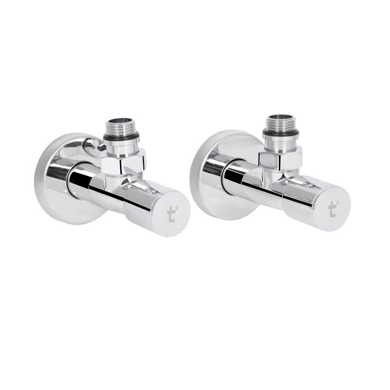 Комплект кранів Thermo Alliance Standart 1/2" НР для рушникосушарки кутовий SF395W15 — фото 3