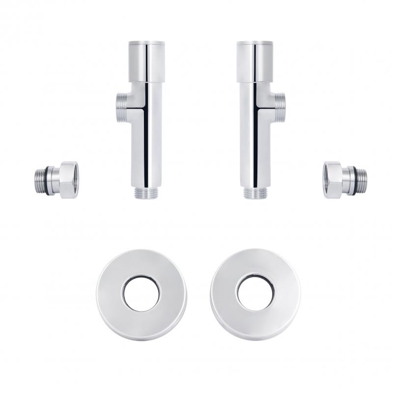 Комплект кранів Thermo Alliance Standart 1/2" НР для рушникосушарки кутовий SF395W15 — фото 5