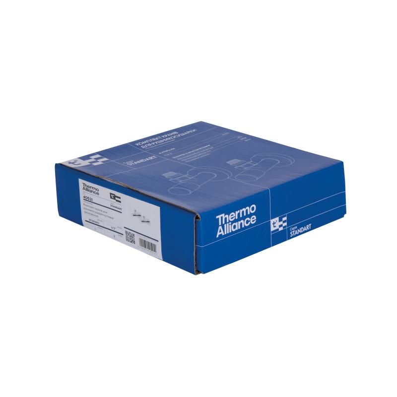 Комплект кранів Thermo Alliance Standart 1/2" НР для рушникосушарки кутовий SF395W15 — фото 8