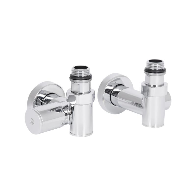 Комплект кранів Thermo Alliance Standart 1/2" хром, для рушникосушарки кутовий SF395W15HE — фото 3
