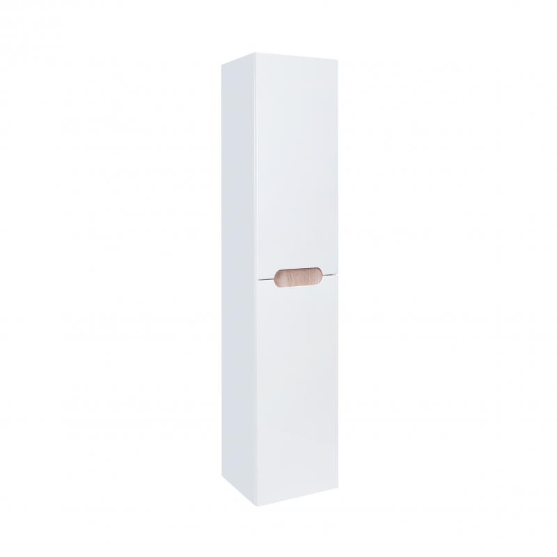 Пенал підвісний Qtap Virgo 350х1600х316 White/Whitish oak з кошиком для білизни QT1876PP1651KRWWO