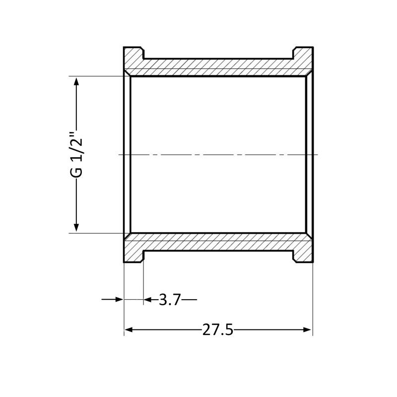 Муфта Thermo Alliance Standart 1/2" ВР SD40415 — фото 2