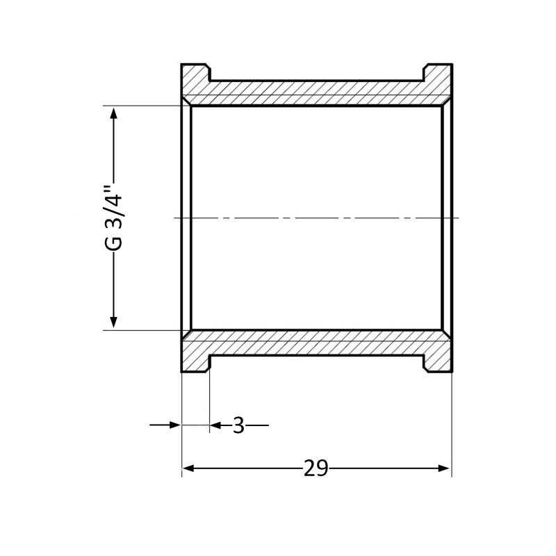 Муфта Thermo Alliance Standart 3/4" ВР SD40420 — фото 2