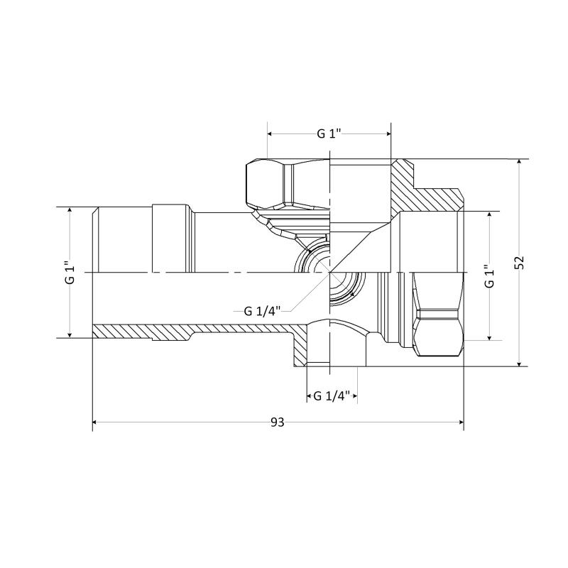 П'ятерник Thermo Alliance Standart 1"х1"х1"1/4"х1/4" ВВЗВЗ SD42525252566 — фото 2