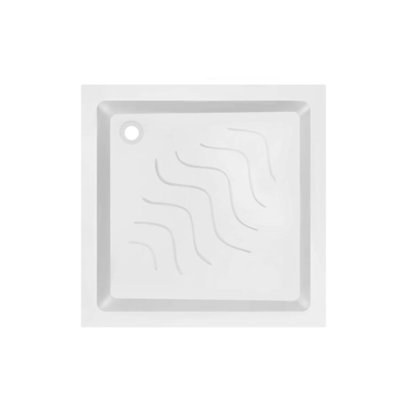 Набір Lidz душова кабіна Wawel SC90x90.SAT.LOW.FR, скло Frost 4 мм + піддон Mazur — фото 9