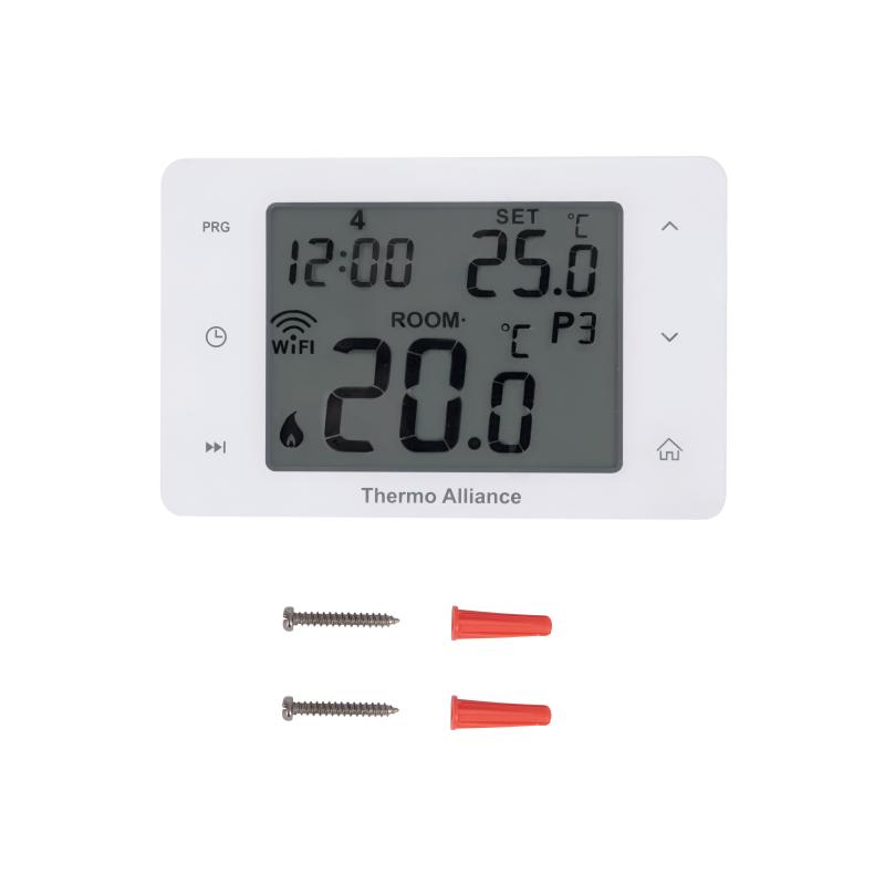 Тижневий програмований термостат Thermo Alliance ТА-2701WiFi сенсорний з WiFi — фото 5