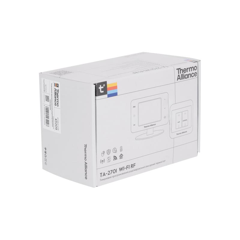 Тижневий програмований термостат Thermo Alliance ТА-2701RFWiFi радіокерований сенсорний з WiFi — фото 6