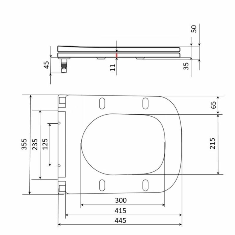 Сидіння для унітаза Qtap Kalao з мікроліфтом Slim QT08991213AW — фото 2